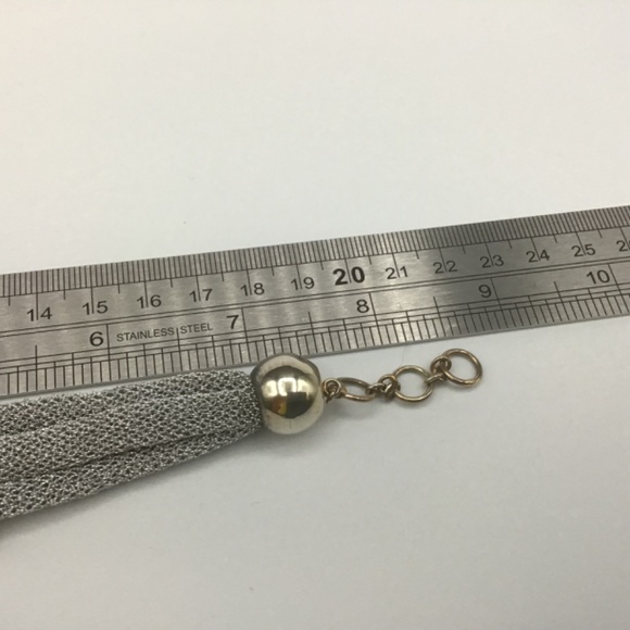 Adami & Martucci 3-String Silver Mesh Bracelet with Yellow Plated Gold Balls - Picture 8 of 9